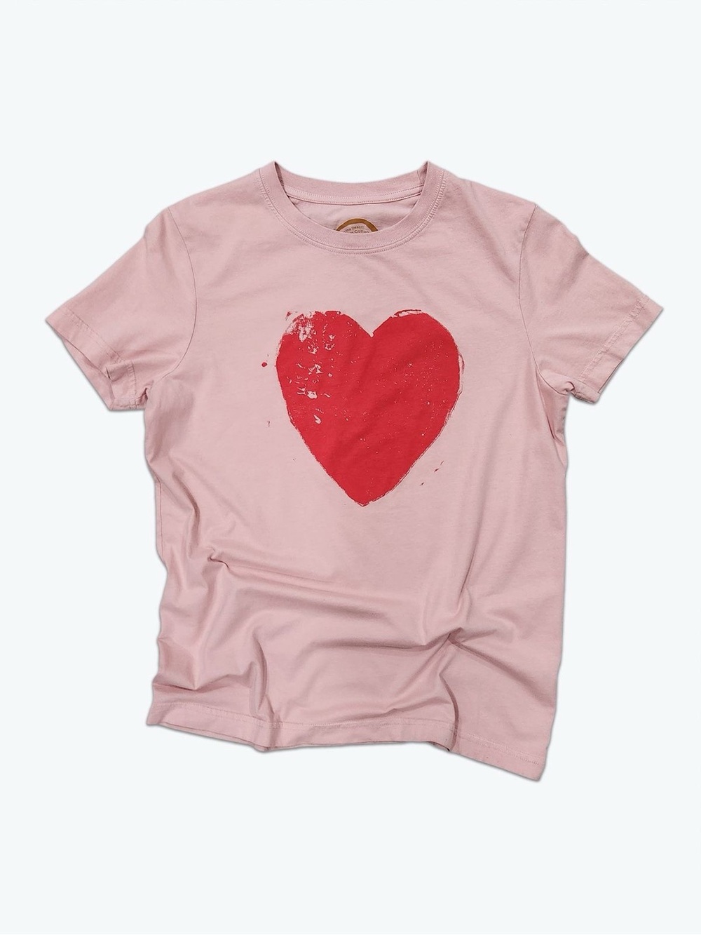All Roads | Heart Tee in Dusty Pink